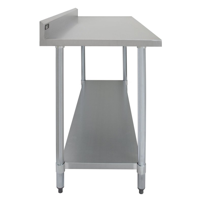 KuKoo 6ft Food Preparation Kitchen Catering Table, Stainless Steel, 250kg Capacity