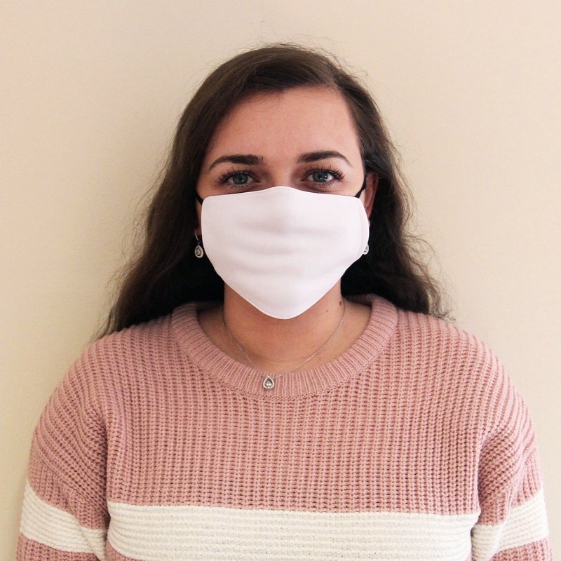 Sublimation Face Masks White Blank / 50 Pack Of Medium Facemasks / 5 Layer Filter Custom Print Heat Transfer Press Customise Personalise Dye Printing Reusable