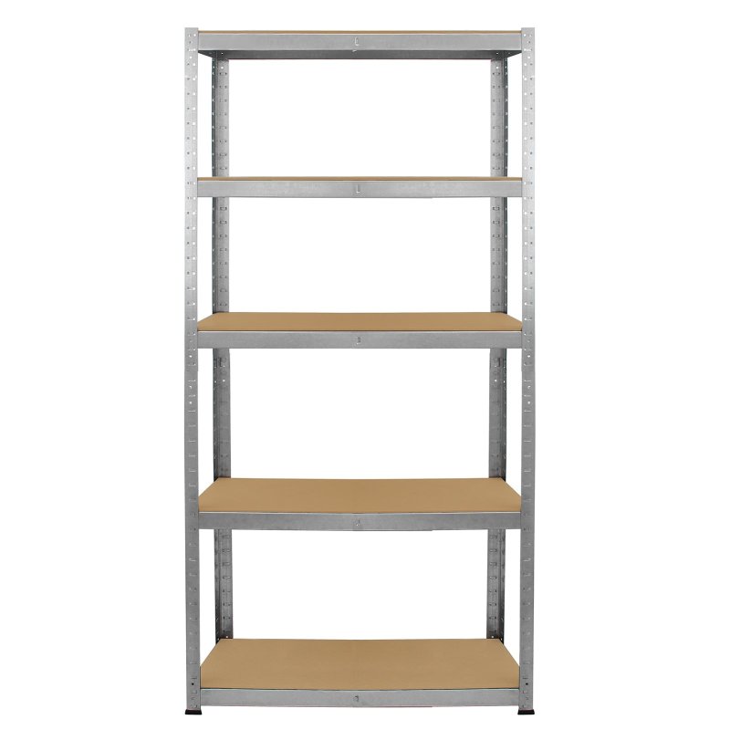Garage Racking Bundle 4 x 90cm Heavy Duty Racks & 1 x Corner Unit / Galvanised Steel Storage Shelving Warehouse Shed Heavy Duty Rack