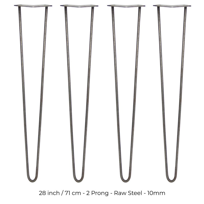 4 x Hairpin Legs / Hair Pin Legs Set SkiSki Legs Furniture Desk Bench Chair Table 28
