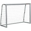 SPORTNOW 8ft x 5ft Football Goal, Football Net for Garden, Training Goal with Ground Stakes, Steel Frame