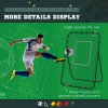 HOMCOM Foldable Football Rebounder Net, Large Football Goal Training Aid Soccer Kickback Target Zone Goal Play Adjustable Angles for  Kids & Adult Black