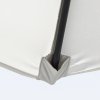 Outsunny 2.6M Garden Parasol Umbrella with Tilt and Crank, Outdoor Sun Parasol Sunshade Shelter with Aluminium Frame, Grey