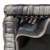 Outsunny PE Rattan Outdoor Storage Bench, Aluminium Garden Bench with Storage Underneath w/ Zipped Inner Lining, Rods for Deck, Mixed Grey