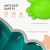 ZONEKIZ Stepping Stones Kids, 9PCs Crab-Designed Balance River Stones with TPE Anti-Slip Edge, Indoor Outdoor Sensory Toy, Obstacle Courses, Stackable