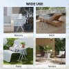 Outsunny Portable Folding Coffee Table, Height Adjustable Garden Table Bistro Table with HDPE Top and Metal Frame for Balcony Poolside Deck, Charcoal Grey