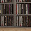 HOMCOM 204 CD Media Display Shelf Unit Set of 2 Blu-Ray Tower Rack w/ Adjustable Shelves Bookcase Storage Organiser, Mocha Wood Effect