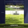 Outsunny Gazebo Side Panels with Windows and Doors, for 3x3(m) or 3x6m Pop Up Gazebo, 2 Pack Sides Replacement, Blue