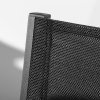 Outsunny 2 Pieces Garden Dining Chairs, Aluminium Outdoor Armchair for 2 with Breathable Mesh Fabric, Stackable Design, Black