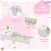ZONEKIZ Toddler Bed Frame, Kids Bedroom Furniture, for Ages 3-6 Years