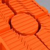 DURHAND 2 Pieces Car Ramps Heavy Duty 5 Ton Motorhome Levelling Ramps, Plastic Garage Workshop Car Lift, Portable Automotive Vehicle Campervan Car Ramp, Orange