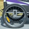 HOMCOM Child Bike Trailer, Baby Bicycle Trailer for 2 Kids with 5 Point Harness, Steel Frame, Reflectors, Safety Flag, Hitch Coupler, Purple