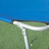 Outsunny Outdoor Foldable Sun Lounger Set of 2, 4 Level Adjustable Backrest Reclining Sun Lounger Chair with Angle Adjust Sun Shade Awning for Beach, Garden, Patio, Blue