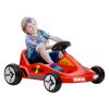 AIYAPLAY Electric Go Kart, 6V Battery Powered Kids Go Kart with Music, Light, Horn, Kids, Ride on Car for 3-5 Years, Red