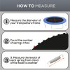 SPORTNOW Trampoline Replacement Mat with Eight Rows of Stitching, Spring Pull Tool, 54 V-Hooks, for 10ft Trampoline, Using 14cm Springs, Trampoline Jumping Mat, Black