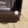 PawHut Foldable Pet Stairs Portable Dog Steps for Sofa, Bed, Four-Step Design for Cats, Small Miniature Dogs w/ Non-Slip Mats - Dark Brown, 62 x 38 x 49.5cm