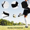 HOMCOM Football Rebounder Net with 5 Adjustable Angles, Foldable Football Kickback Target Goal for Garden Training Teaching