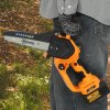 Outsunny 8 Inch Electric Chainsaw, Cordless Mini Chain Saw with Brushless Motor, 2 x 4000mAh Batteries and Safety Lock, Handheld Portable Wood Pruning Saw for Trimming Cutting, Orange