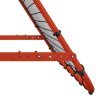HOMCOM Football Rebounder Net, Adjustable Kickback Target Goal Teens Adults Training Aid for Multi-Sports Practise, Red