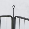 PawHut Dog Pen, 12 Panel Puppy Pen, Steel Dog Playpen, for Medium Breeds, 100cm Tall, Black