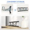 SPORTNOW Doorway Pull-Up Bar, No-Drilling Chin-Up Bar, Push-Up Stand with Resistance Bands, Padded Handles for Home Gym Exercise, Blue