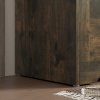 HOMCOM 100L Storage Chest, Storage Trunk with 2 Safety Hinges and U-shaped Cut-out Pull, Organiser Box for Living Room, Entryway, 80 x 40 x 45 cm, Rustic Brown