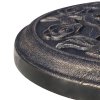 Outsunny 9kg Garden Parasol Base, Round Resin Cast Iron Effect Sun Umbrella Base, Outdoor Umbrella Stand for 38mm or 48mm Outdoor Umbrella Poles, Bronze Tone