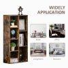 HOMCOM 3 Tier Bookshelf, Modern Cube Bookcase with 7 Open Storage Compartments, Freestanding Display Storage Unit for Living Room, Bedroom, Study