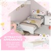 ZONEKIZ Toddler Bed Frame, Kids Bedroom Furniture, for Ages 3-6 Years