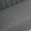HOMCOM Modern Double Seat Sofa Loveseat Couch 2 Seater Compact Sofa Padded Linen Wood Leg 