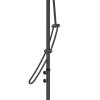 Outsunny 3(m) Cantilever Parasol with Solar LED and Easy Lever, Garden Parasol Umbrella with Cross Base and Waterproof Cover, Outdoor Sun Shades, Dark Grey