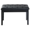 HOMCOM Faux Leather Piano Stool Makeup Stool Bench Dressing Table Seat with Storage 76x36x50cm