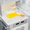 AIYAPLAY Toy Kitchen Playset, Kids Play Kitchen, Role Playing Game with Running Water, Lights, Sounds, Apron and Chef Hat, Water Dispenser, Sink, Utensils, Ages 3-6 Years - Grey