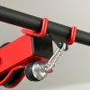 SPORTNOW Lat Pull Down Machine with Adjustable Seat, High and Low Pulley Cable Machine with Flip-Up Footplate, Multi-Function Home Gym Fitness Equipment - Red