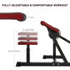 SPORTNOW Adjustable Preacher Curl Bench, Multi-Functional Weight Bench with Handlebar and Elbow Cushion for Home and Outdoor Gym