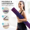 SPORTNOW 7.7ft Folding Gymnastics Beam, Floor Balance Beam for Kids with Anti-Slip Base, Gymnastics Equipment for Home Gym, Training Exercise, Blue and Pink