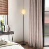 HOMCOM Flower Floor Lamp for Living Room, 3D Printed Modern Standing Lamp with Rose Shade & Foot Switch, Minimalist Tall Pole Lampshade for Bedroom, Office, E27 Holder without Bulb (25W Max), White