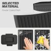 HOMCOM Dual Kitchen Bin, 2 x 20L Double Bin for Recycling and Waste, Fingerprint-proof Pedal Bin with Soft-Close Lid, Removable Inner Buckets