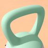 SPORTNOW Soft Kettlebell, 8kg Kettle Bell with Non-Slip Handle for Home Gym Weight Lifting and Strength Training, Grey and Green