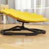 AIYAPLAY Kids Spinning Chair for Autism, Sensory Swivel Chair for ADHD Children, Flower Shaped Sit and Spin Wobble Chair with Metal Base & Non-Slip, Sensory Balance Toy for 3-8 Years Old, Yellow