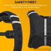HOMCOM 10KG Weighted Vest, Running Weight Vest with Adjustable Straps, Convenient Pocket and Reflective Strips, for Men and Women Cardio Exercise Strength Training Workout