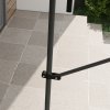 Outsunny 2.5 x 1.2m Free Standing Retractable Awning, Non-Screw Patio Sun Shade Shelter with Support Pole Stand and UV Resistant Fabric, for Window, Door, Porch, Deck, Dark Grey