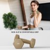 SPORTNOW 12kg Hex Dumbbells Set of 6, Hand Weights with Carry Case for Home Gym Strength Training, 2 x 1kg, 2 x 2kg, 2 x 3kg