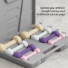 HOMCOM 10KG Dumbbells Set with Carry Case, Hand Weights for Women and Men Home Gym Weight Lifting Training, Pink, Purple, Grey, Brown
