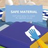HOMCOM Baby Soft Play Set, 4 Piece Soft Play Equipment for Toddlers 12-36 Months, Climb and Crawl Foam Play, Kids Activity Play Toy, Blue
