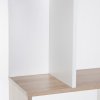 HOMCOM Bookcase, S-Shaped Wooden Bookshelf, 5/6 Tiers Freestanding Storage Shelf, Home Office Decorative Display Stand Rack, 24D x 60W x 184.5H