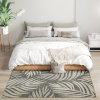 HOMCOM UV Resistant Indoor & Outdoor Area Rug, Easy-Cleaning Machine Washable Rug for Patio, Garden, Kitchen, Bathroom or Living Room, 170 x 120 cm, Grey