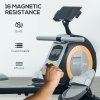 SPORTNOW Rowing Machine, 16-Level Magnetic Rower Machine with LCD Monitor and Phone Holder, Vertical Storage, for Home Gym Cardio Training, Black