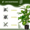 HOMCOM Artificial Evergreen Tree Fake Decorative Plant in Nursery Pot for Indoor Decor, 95cm