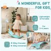 AIYAPLAY Balance Board Kids, Wobble Board Kids Seesaw Rock, Toddler Curved Balance Board for Balance Training & Sensory Play, Light Blue
